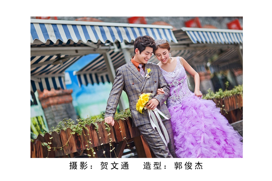 紫色迷情 婚纱照