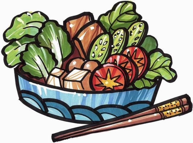 有趣的卡通美食图片