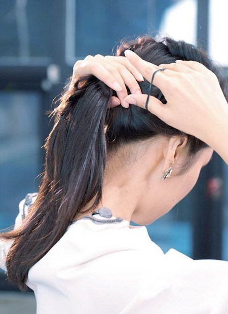 成熟优雅职场OL扎发教程图解  瞬间气质大增