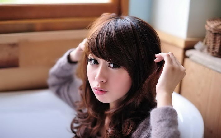 性感情趣内衣美女高清壁纸