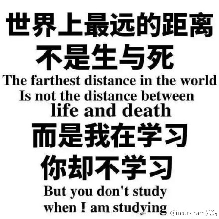就算你爱我也没用，我只爱学习，学习使我废寝忘食日渐消瘦。