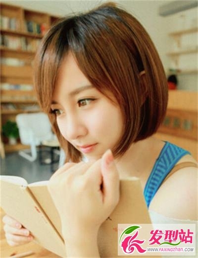 女生简单气质短发发型 时尚甜美文艺范
