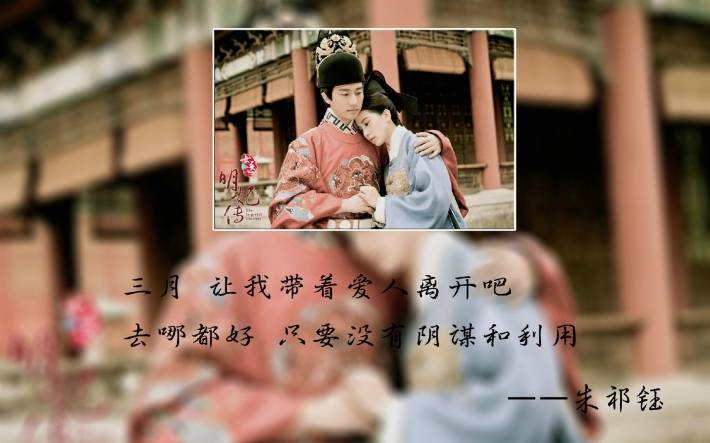 《女医明妃传》唯美文字背景壁纸