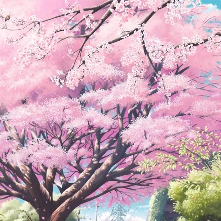 唯美动漫樱花图片安卓平板壁纸