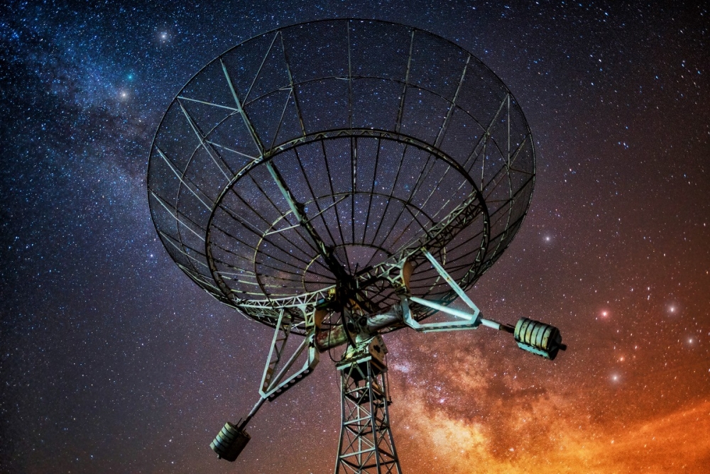 星空摄影图片 星空下的守望