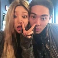 你在闹，我在笑 可爱95后小清新情侣头像