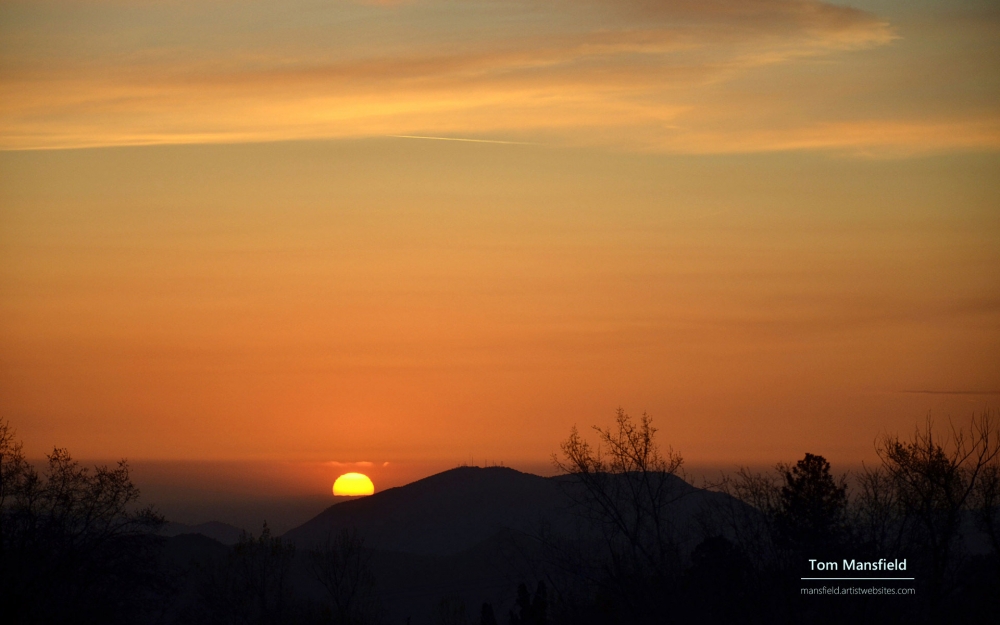 唯美夕阳风光高清桌面壁纸