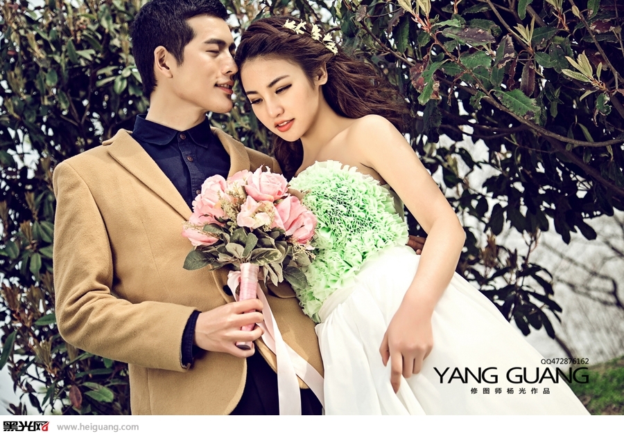 浪漫花语 婚纱照