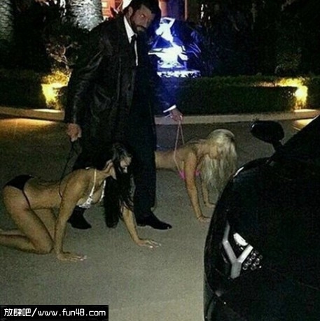 土豪最新的炫富方式，别人遛狗我遛人