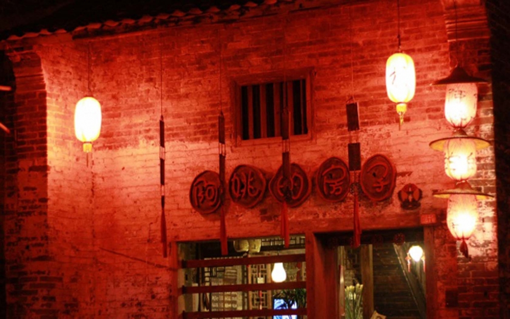 美丽的黄姚古镇夜景