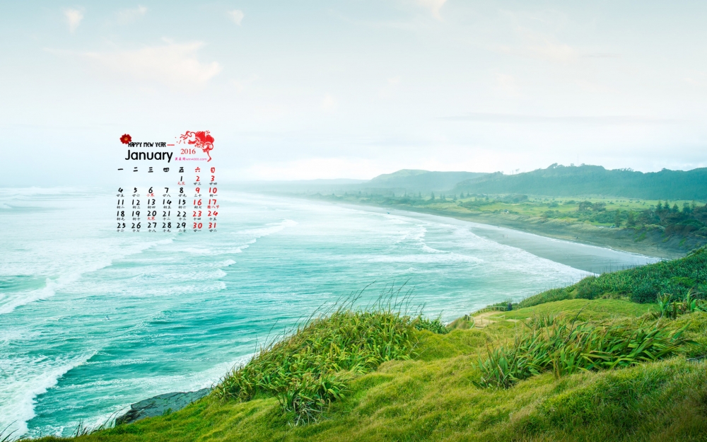 2016年1月日历风景桌面壁纸下载6