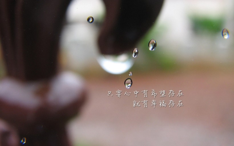 幸福文字桌面壁纸