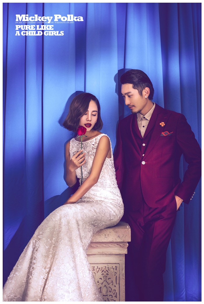 暧昧 婚纱照