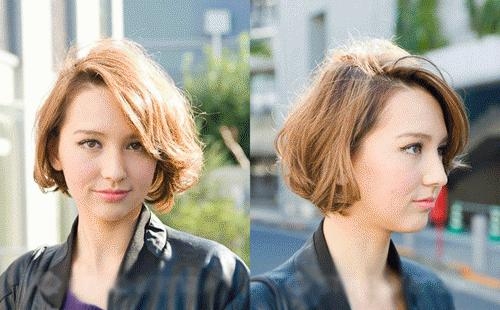 好看的女生短发内扣发型图片