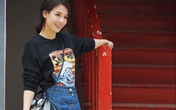 美女明星马思纯清新写真电脑壁纸