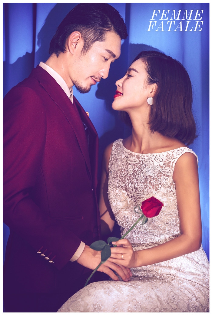 暧昧 婚纱照