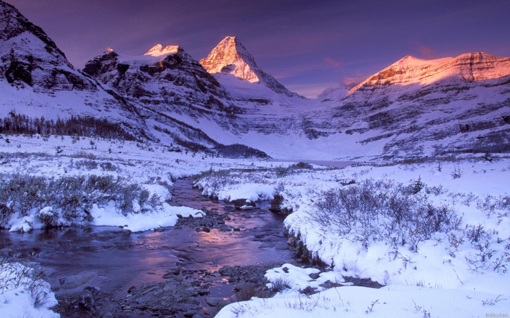 唯美雪景山川