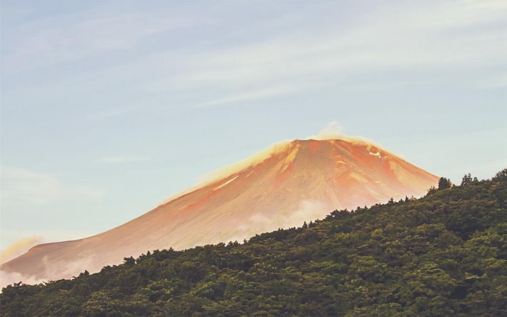 清新富士山风景win7壁纸