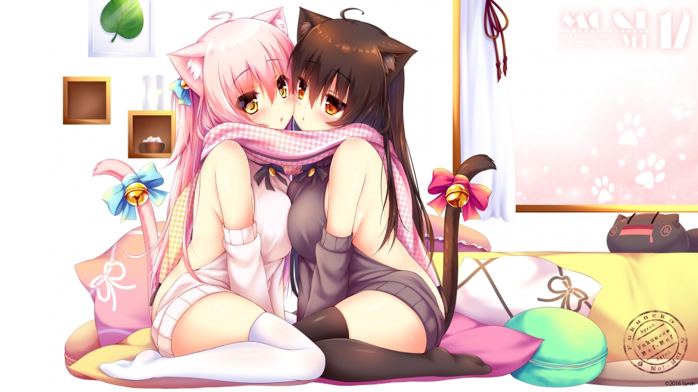 带猫耳朵的动漫女生1920x1080高清动漫图片壁纸1.0MB