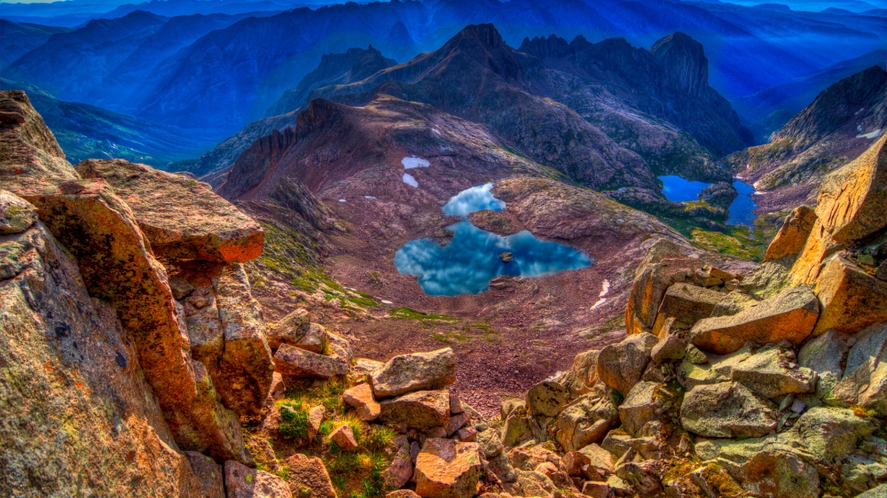 高山湖泊风光美景壁纸