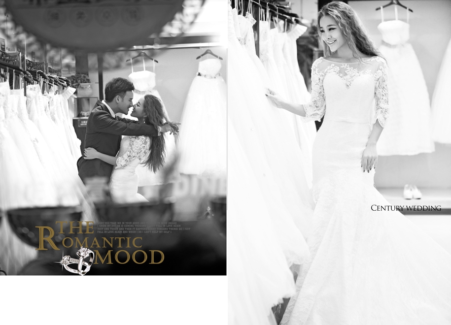 The romantic mood 婚纱照