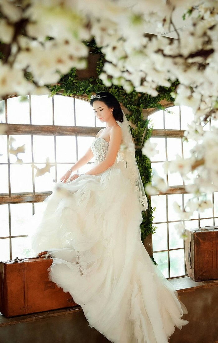 江山如画，怎诋你婚纱如花