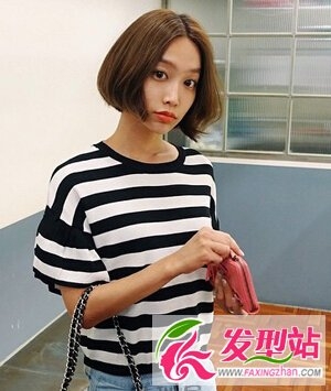 大学女生时尚短发 短发卷发文艺小清新