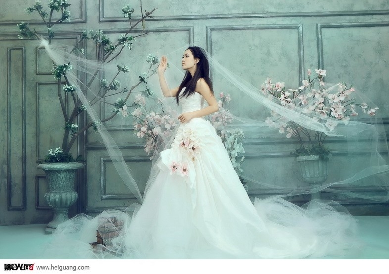 花香物语 婚纱照