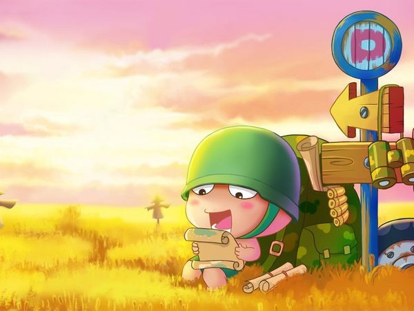童真萌系卡通人物炮炮兵壁纸美图