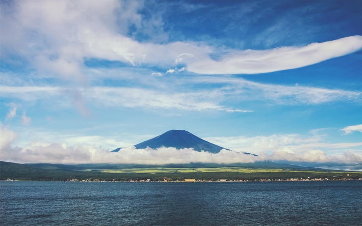 清新富士山风景win7壁纸