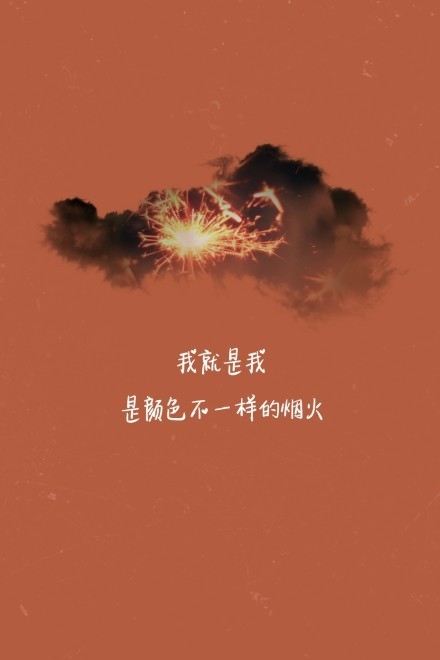 我就是我 是颜色不一样的烟火