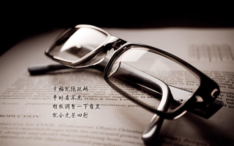 幸福文字桌面壁纸