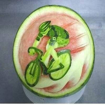 西瓜雕刻的各种独特造型图片