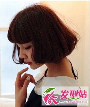 大学女生时尚短发 短发卷发文艺小清新