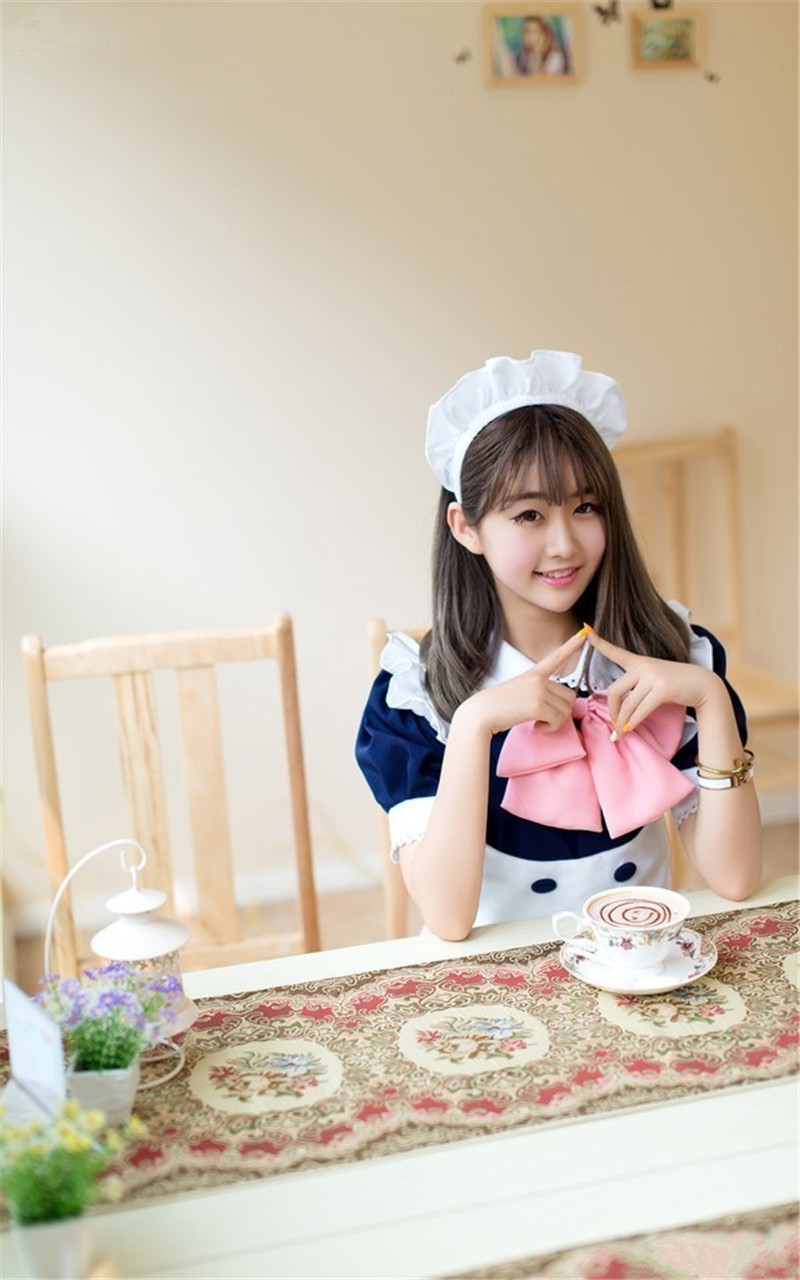 日本可爱美女嫩萝莉女仆装制服诱惑手机壁纸