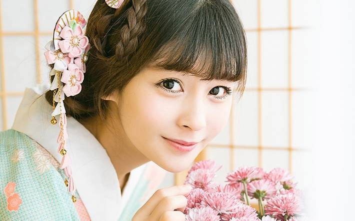 和服美女唯美日系写真电脑壁纸