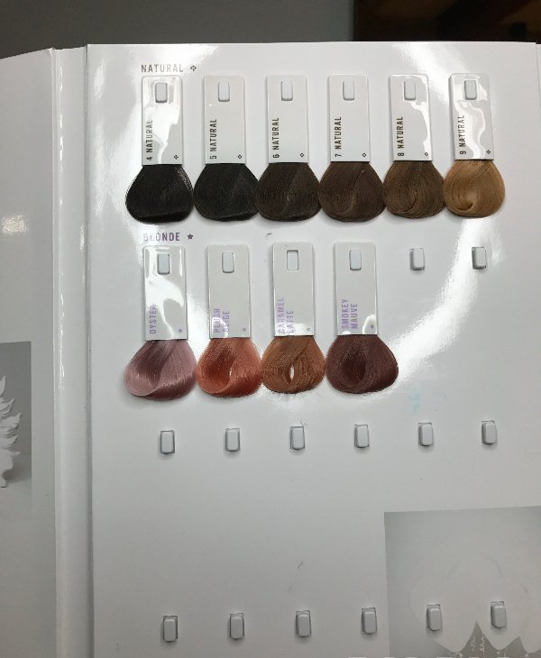 网红分享挑染巧克力淡紫色染发全程图