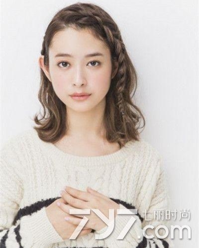 刘海麻花辫的编法图解 简直是美得不要不要的