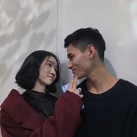 你在闹，我在笑 可爱95后小清新情侣头像