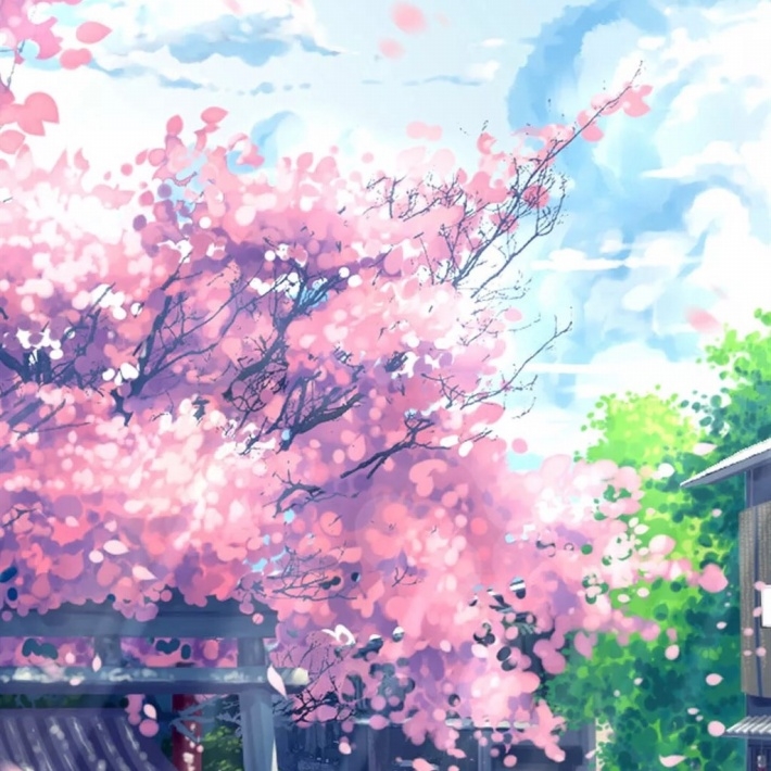 唯美动漫樱花图片安卓平板壁纸