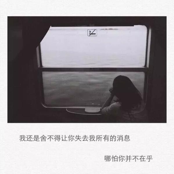 我还是舍不得让你失去的所有的消息，哪怕你并不在乎