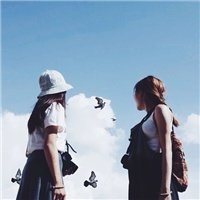 夏天有海风吹过的蓝天           小清新微信女生头像