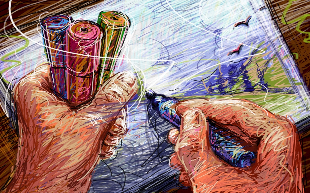 蜡笔素描壁纸 第一辑