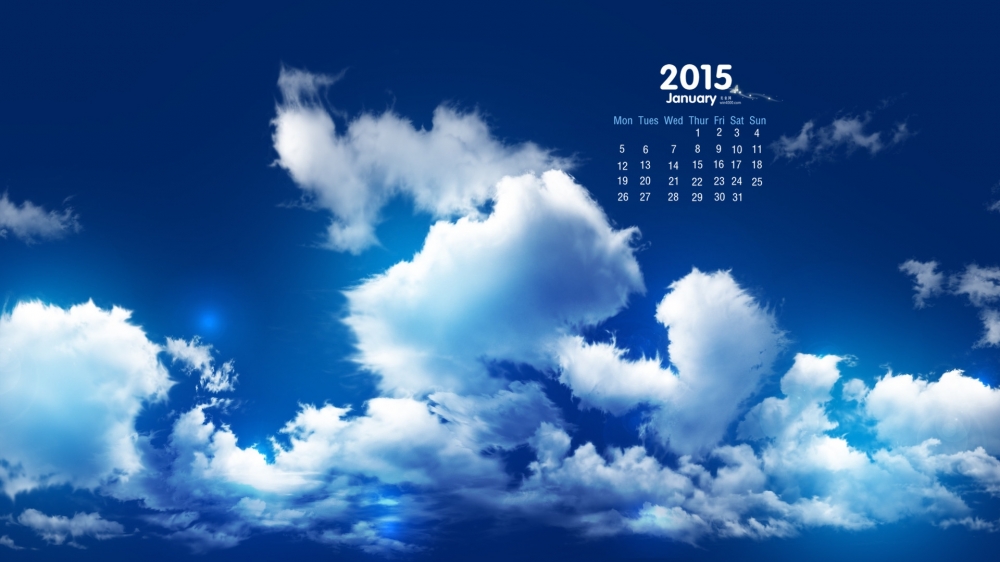 2015年1月日历壁纸精选大自然简约好看的干净素材图片下载第一辑