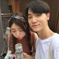 你在闹，我在笑 可爱95后小清新情侣头像