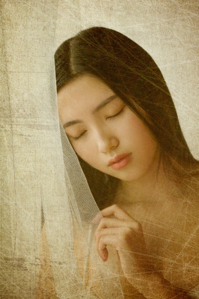 旧时光里的文艺少女伤感图片