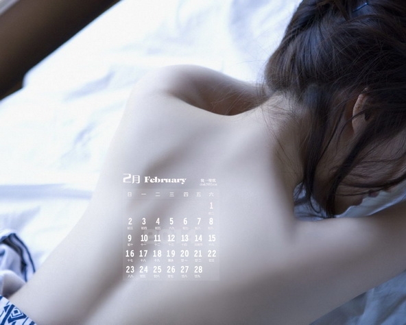 2014年2月日历壁纸之性感特辑