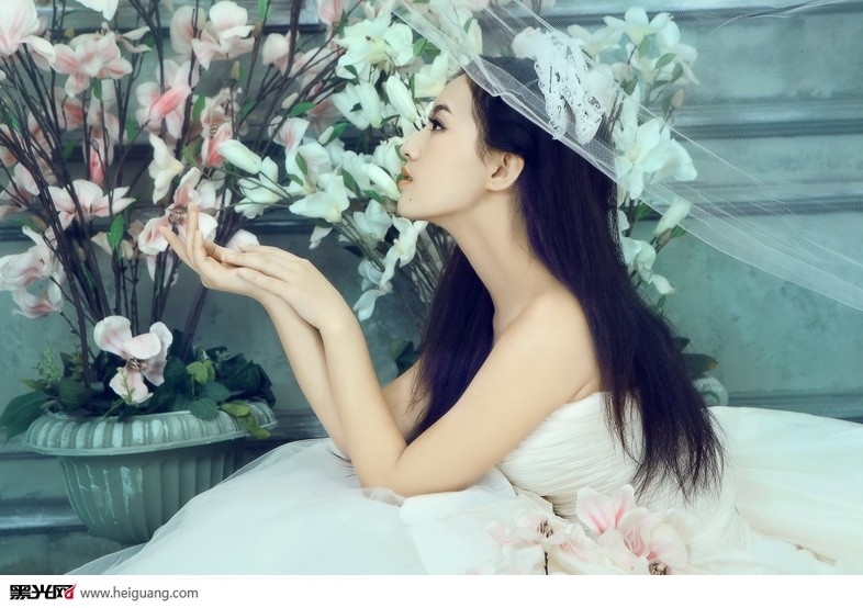 花香物语 婚纱照
