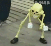 搞笑提线木偶骷髅小人跳舞