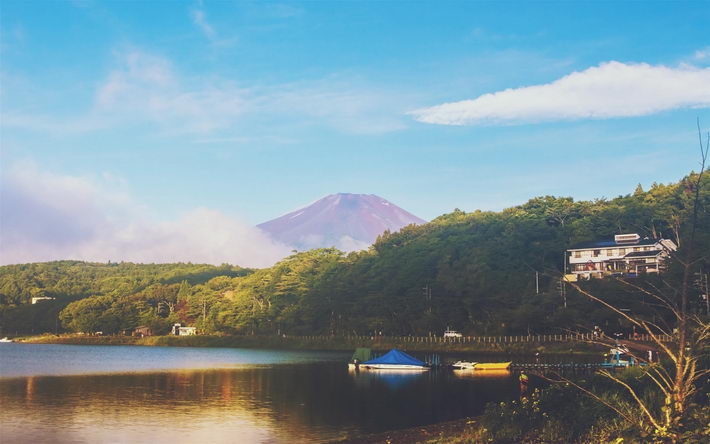 清新富士山风景win7壁纸